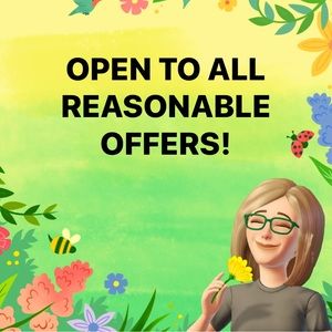 OPEN TO ALL REASONABLE OFFERS! Make a bundle and get 20% off!